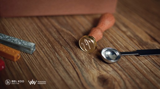 wax seal stamp design, logo design malaysia, wedding logo design malaysia, logo design ipoh, wedding invitation design malaysia