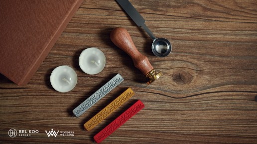 wax seal stamp design, logo design malaysia, wedding logo design malaysia, logo design ipoh, wedding invitation design malaysia